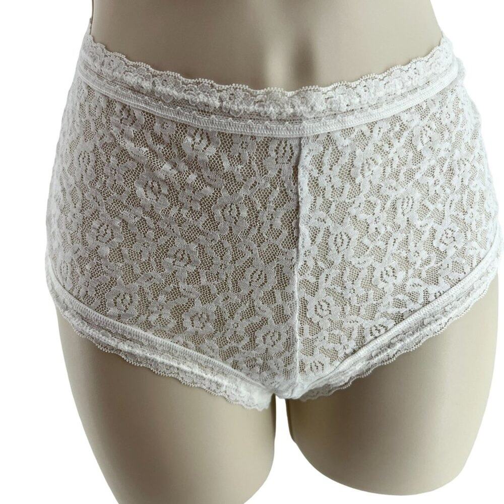 Maidenform Comfort Devotion Lace Cheeky Hipster Panty 40879 White XL